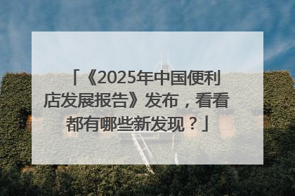 《2025年中国便利店发展报告》发布，看看都有哪些新发现？