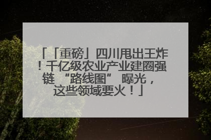 「重磅」四川甩出王炸！千亿级农业产业建圈强链 “路线图” 曝光，这些领域要火！