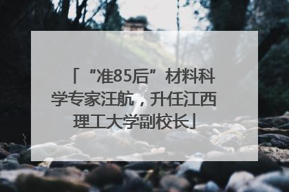 “准85后”材料科学专家汪航，升任江西理工大学副校长