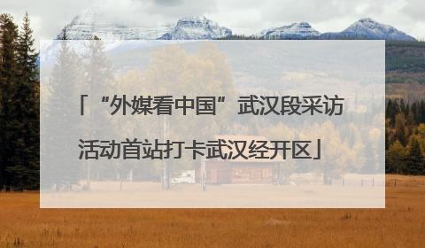 “外媒看中国”武汉段采访活动首站打卡武汉经开区