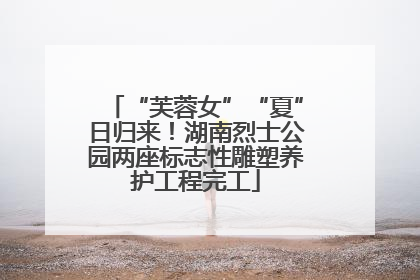 “芙蓉女”“夏”日归来！湖南烈士公园两座标志性雕塑养护工程完工