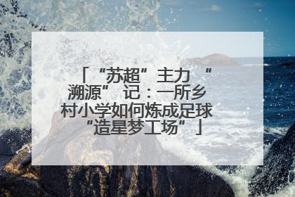 “苏超”主力 “溯源” 记：一所乡村小学如何炼成足球 “造星梦工场”