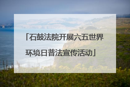 石鼓法院开展六五世界环境日普法宣传活动