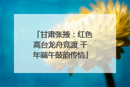 甘肃张掖：红色高台龙舟竞渡 千年端午鼓韵传情