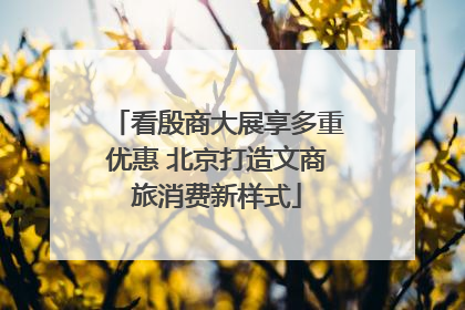 看殷商大展享多重优惠 北京打造文商旅消费新样式