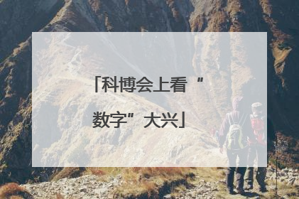 科博会上看“数字”大兴