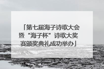 第七届海子诗歌大会暨“海子杯”诗歌大奖赛颁奖典礼成功举办