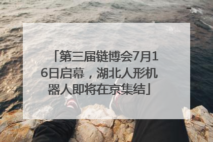 第三届链博会7月16日启幕，湖北人形机器人即将在京集结