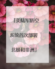 美陆军防空系统首次部署北极和非洲