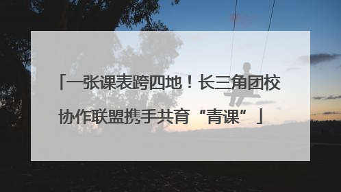 一张课表跨四地！长三角团校协作联盟携手共育“青课”