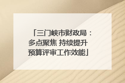 三门峡市财政局：多点聚焦 持续提升预算评审工作效能