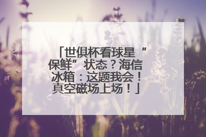 世俱杯看球星“保鲜”状态？海信冰箱：这题我会！真空磁场上场！