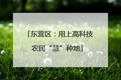 东营区：用上高科技 农民“慧”种地