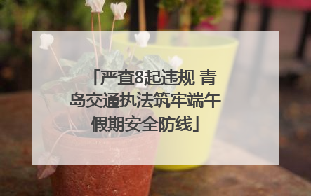 严查8起违规 青岛交通执法筑牢端午假期安全防线