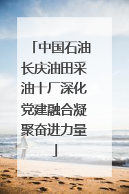 中国石油长庆油田采油十厂深化党建融合凝聚奋进力量