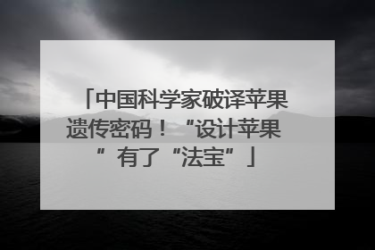 中国科学家破译苹果遗传密码！“设计苹果”有了“法宝”