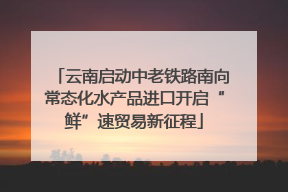 云南启动中老铁路南向常态化水产品进口开启“鲜”速贸易新征程