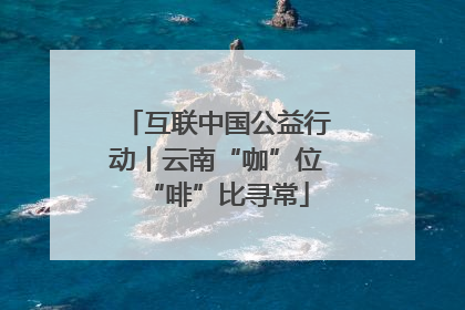 互联中国公益行动丨云南“咖”位“啡”比寻常