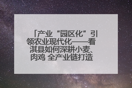 产业“园区化”引领农业现代化——看淇县如何深耕小麦、肉鸡 全产业链打造现代农业产业园