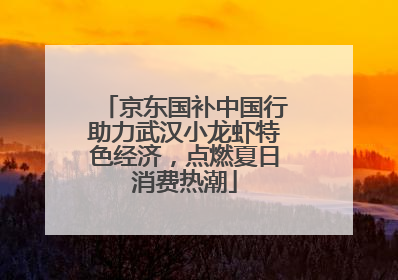 京东国补中国行助力武汉小龙虾特色经济，点燃夏日消费热潮
