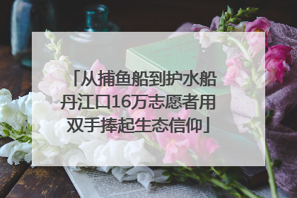 从捕鱼船到护水船 丹江口16万志愿者用双手捧起生态信仰