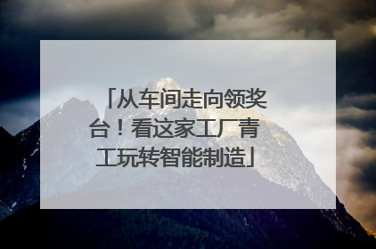 从车间走向领奖台！看这家工厂青工玩转智能制造
