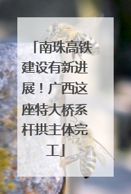 南珠高铁建设有新进展！广西这座特大桥系杆拱主体完工