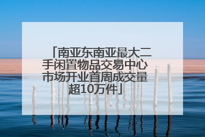 南亚东南亚最大二手闲置物品交易中心市场开业首周成交量超10万件