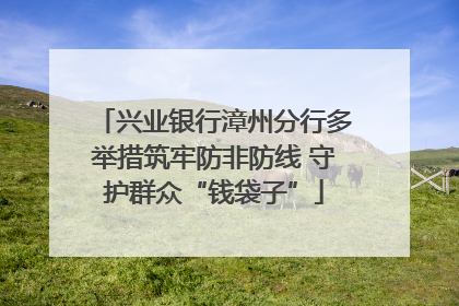 兴业银行漳州分行多举措筑牢防非防线 守护群众“钱袋子”