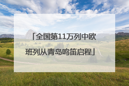 全国第11万列中欧班列从青岛鸣笛启程
