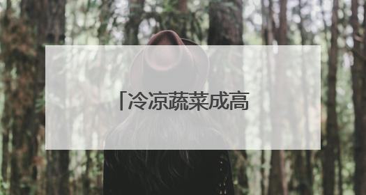 冷凉蔬菜成高原乡村热产业