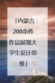 内蒙古：200余件作品展现大学生设计思维