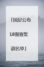 国足公布18强赛集训名单