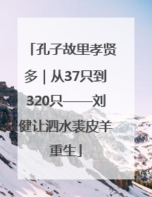 孔子故里孝贤多｜从37只到320只——刘健让泗水裘皮羊重生