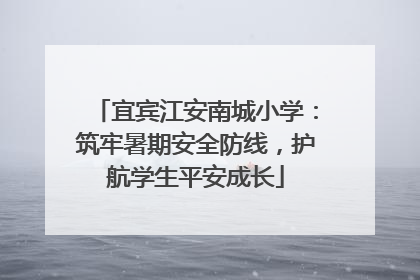 宜宾江安南城小学：筑牢暑期安全防线，护航学生平安成长