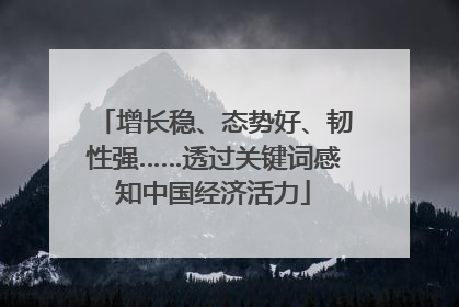 增长稳、态势好、韧性强……透过关键词感知中国经济活力