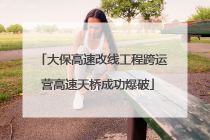 大保高速改线工程跨运营高速天桥成功爆破