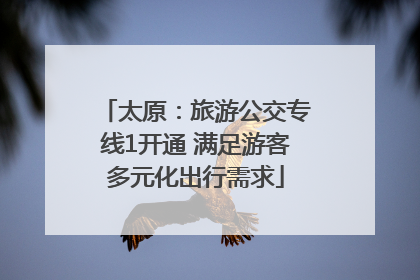 太原：旅游公交专线1开通 满足游客多元化出行需求