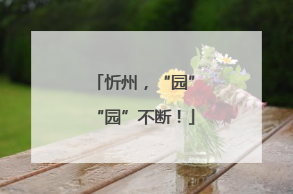 忻州，“园”“园”不断！