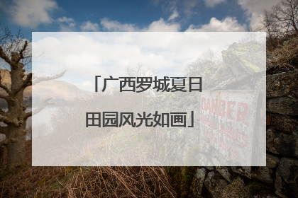 广西罗城夏日田园风光如画