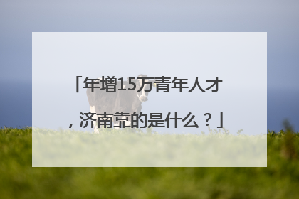 年增15万青年人才，济南靠的是什么？