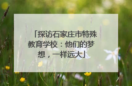 探访石家庄市特殊教育学校：他们的梦想，一样远大