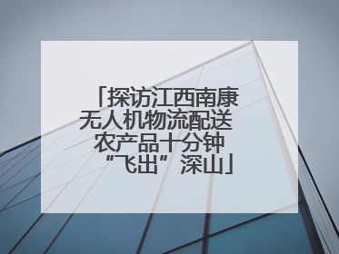 探访江西南康无人机物流配送 农产品十分钟“飞出”深山