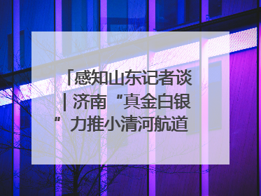 感知山东记者谈｜济南“真金白银”力推小清河航道 黄金水道激活区域经济新动能