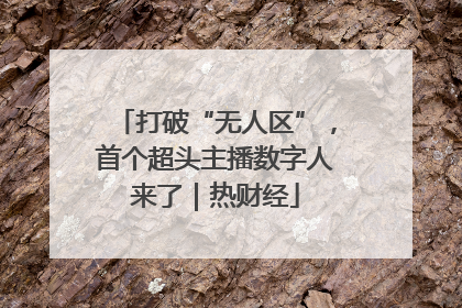 打破“无人区”，首个超头主播数字人来了｜热财经