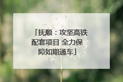 抚顺：攻坚高铁配套项目 全力保障如期通车