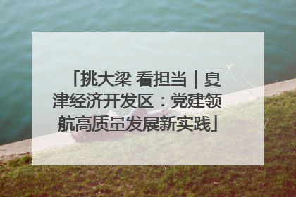 挑大梁 看担当｜夏津经济开发区：党建领航高质量发展新实践