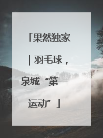 果然独家｜羽毛球，泉城“第一运动”