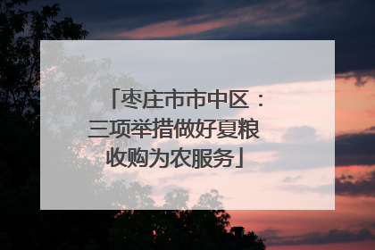 枣庄市市中区：三项举措做好夏粮收购为农服务