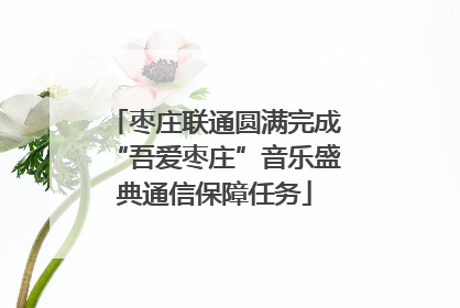 枣庄联通圆满完成“吾爱枣庄”音乐盛典通信保障任务